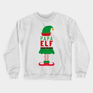 PAPA ELF Funny Christmas T-Shirt | Santa Christmas Shirt Crewneck Sweatshirt